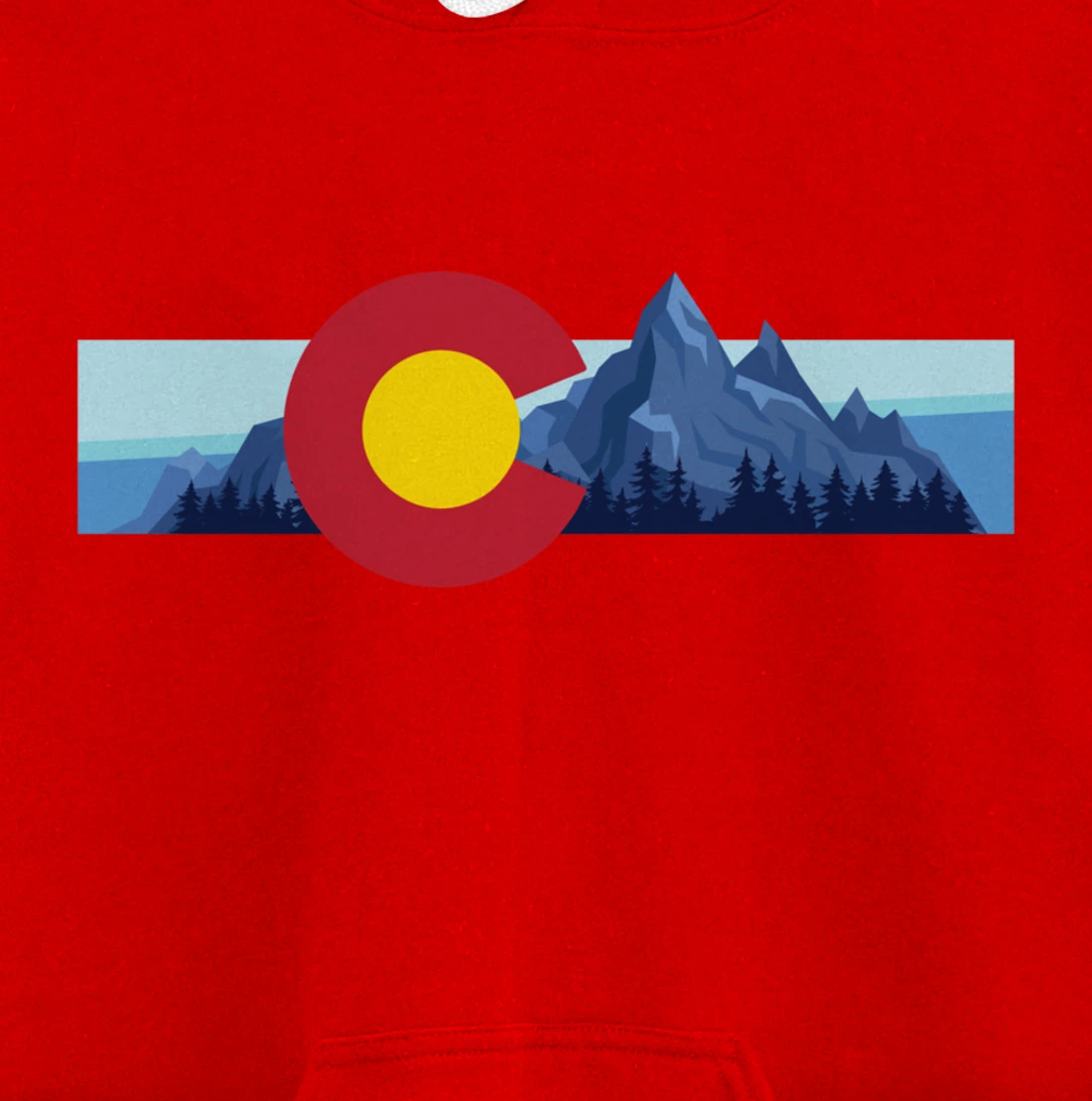 Colorado Flag Mountain State USA America Patriot Home Denver Pullover Hoodie