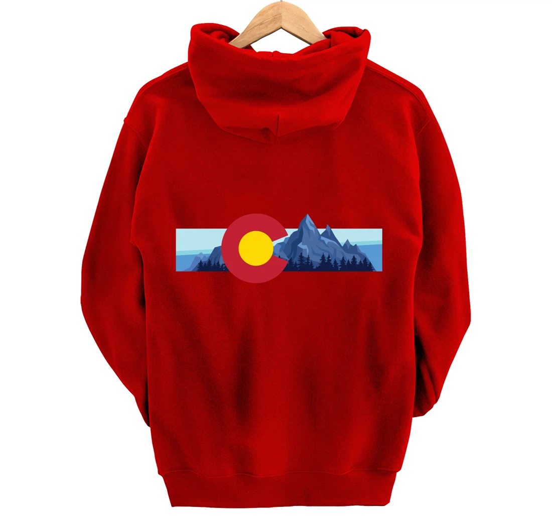 Colorado Flag Mountain State USA America Patriot Home Denver Pullover Hoodie