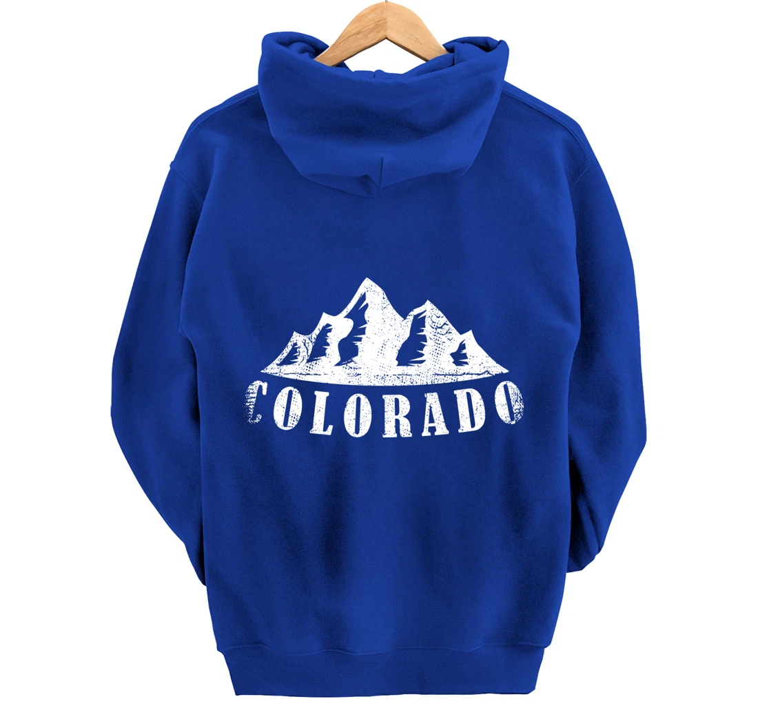 Colorado Mountains - USA America Mountain State Patriot Home Pullover Hoodie