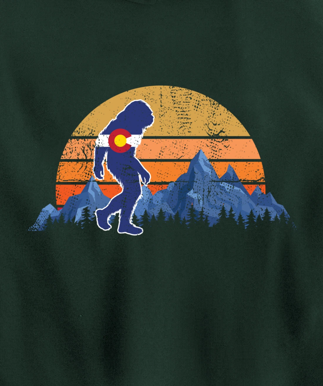 Colorado Flag Mountain State USA America Patriot Home Denver Pullover Hoodie