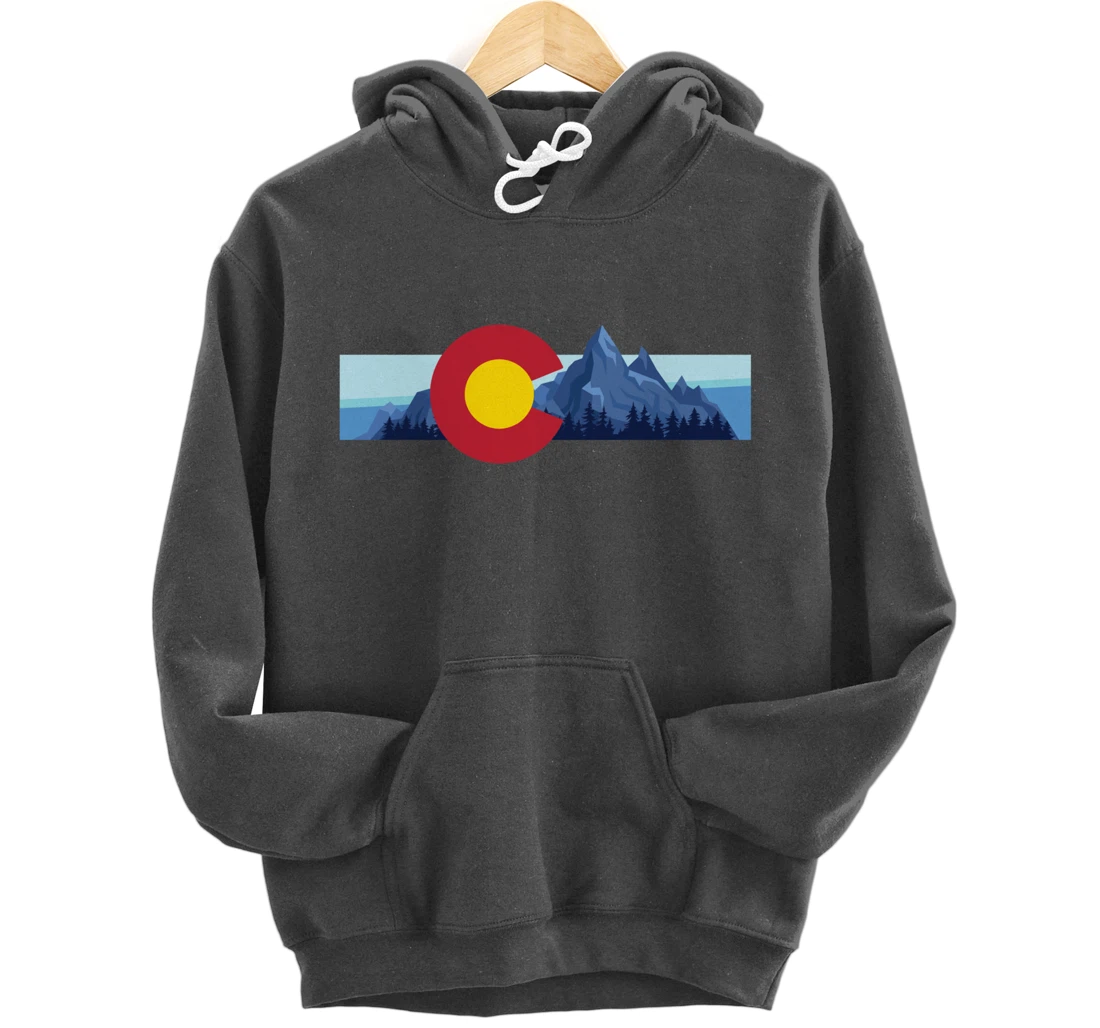 Colorado Flag Mountain State USA America Patriot Home Denver Pullover Hoodie