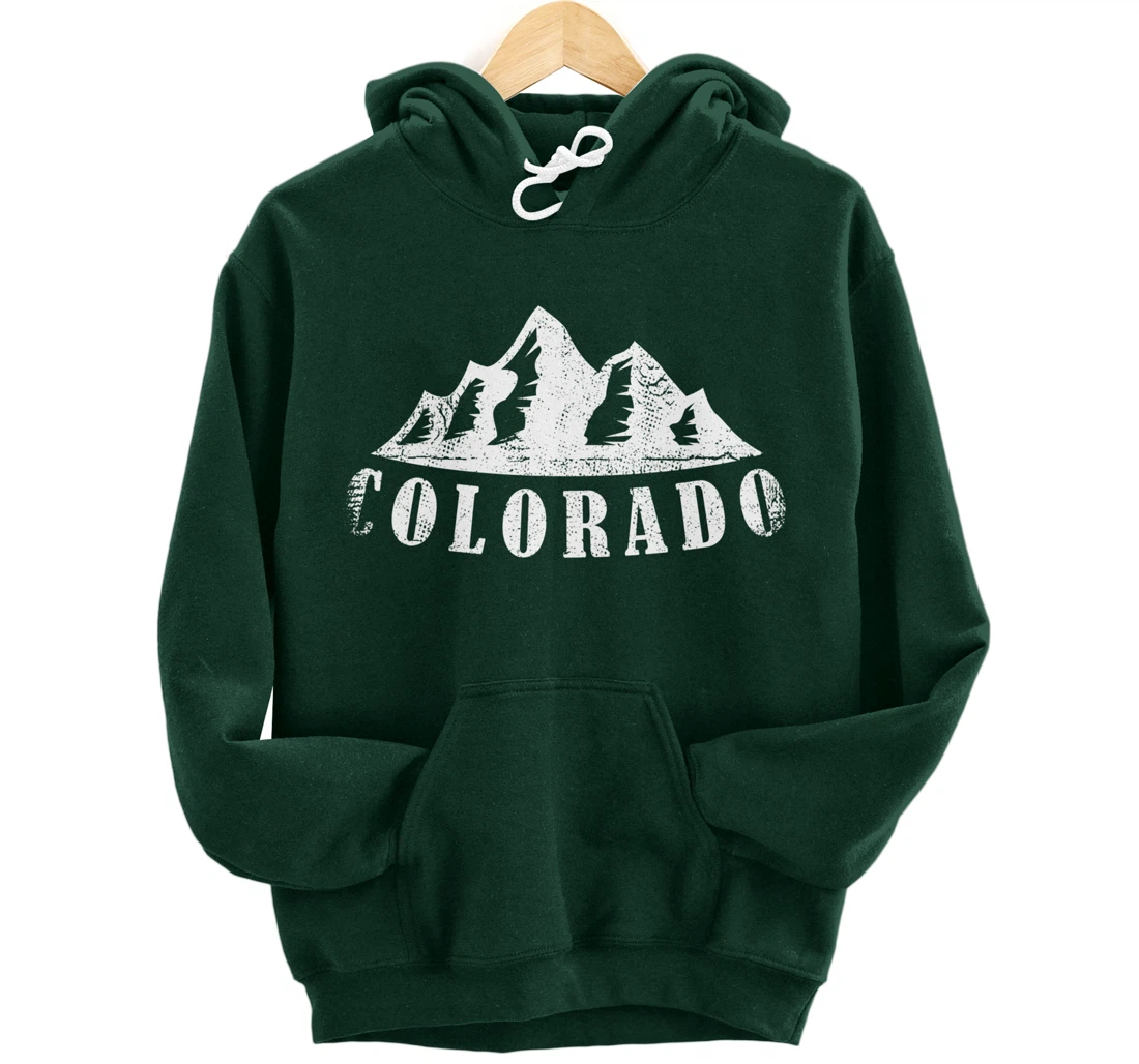 Colorado Mountains - USA America Mountain State Patriot Home Pullover Hoodie