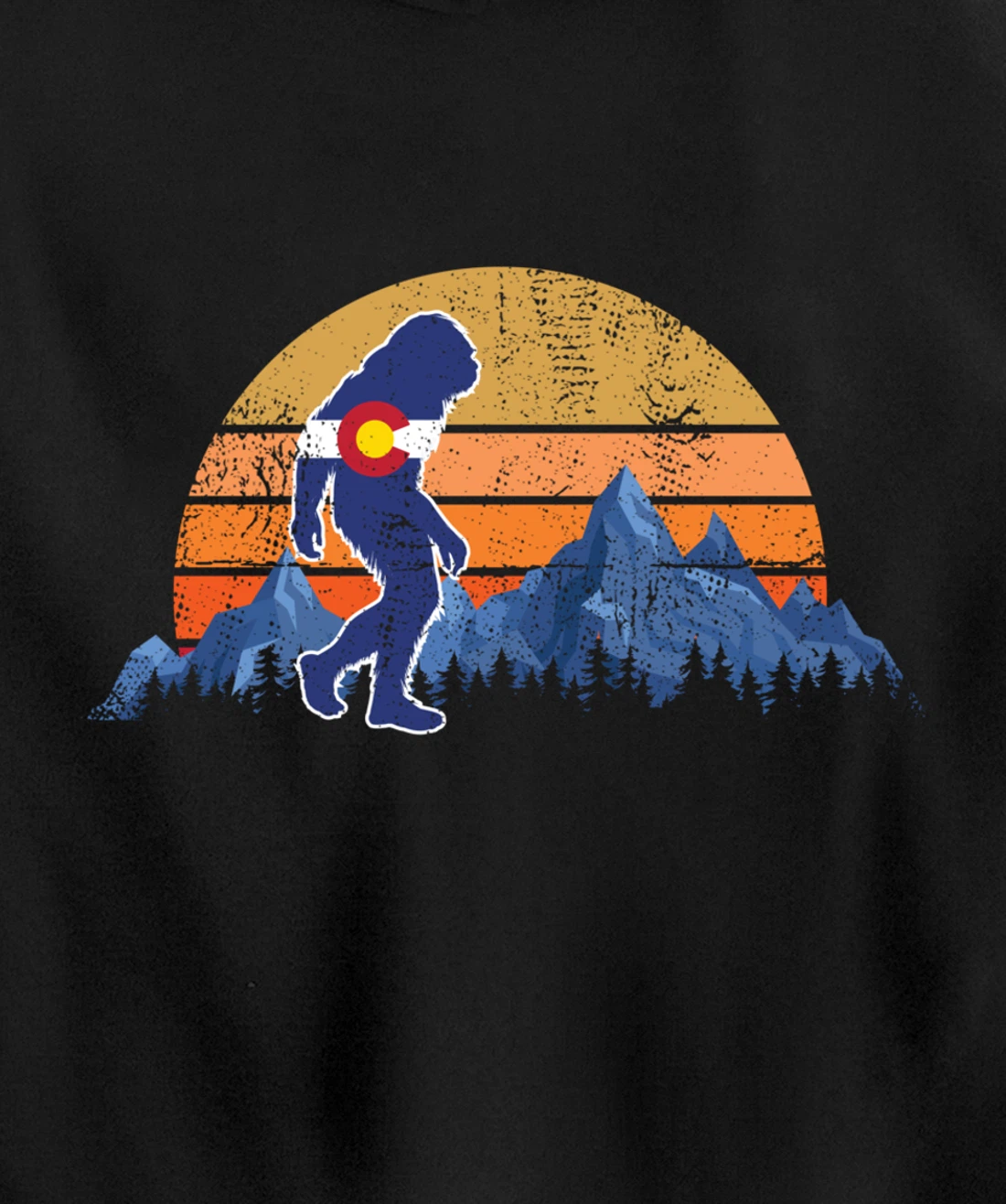 Colorado Flag Mountain State USA America Patriot Home Denver Pullover Hoodie