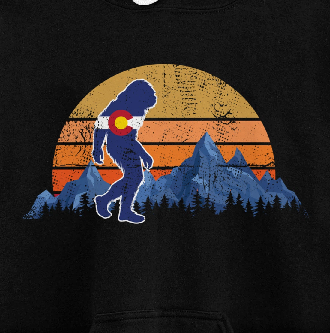 Colorado Flag Mountain State USA America Patriot Home Denver Pullover Hoodie