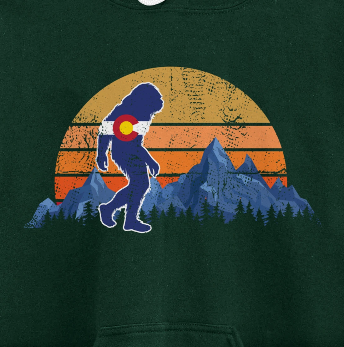 Colorado Flag Mountain State USA America Patriot Home Denver Pullover Hoodie