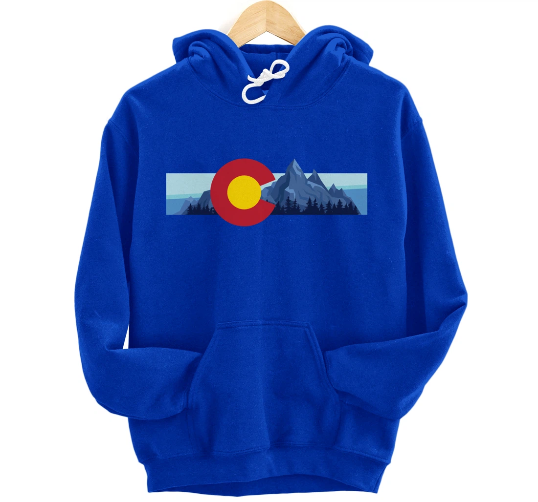 Colorado Flag Mountain State USA America Patriot Home Denver Pullover Hoodie