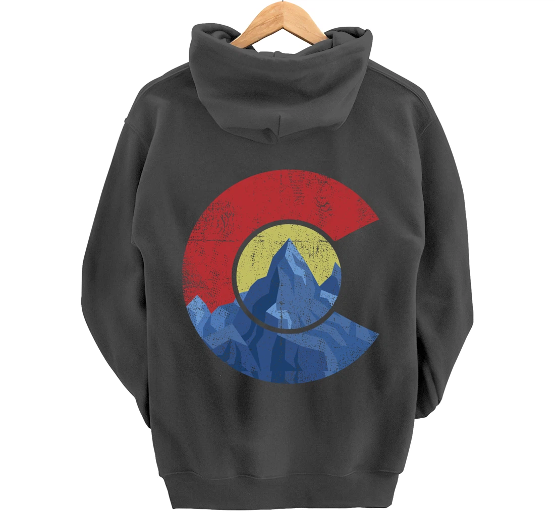 Colorado Flag Mountain State USA America Patriot Home Denver Pullover Hoodie