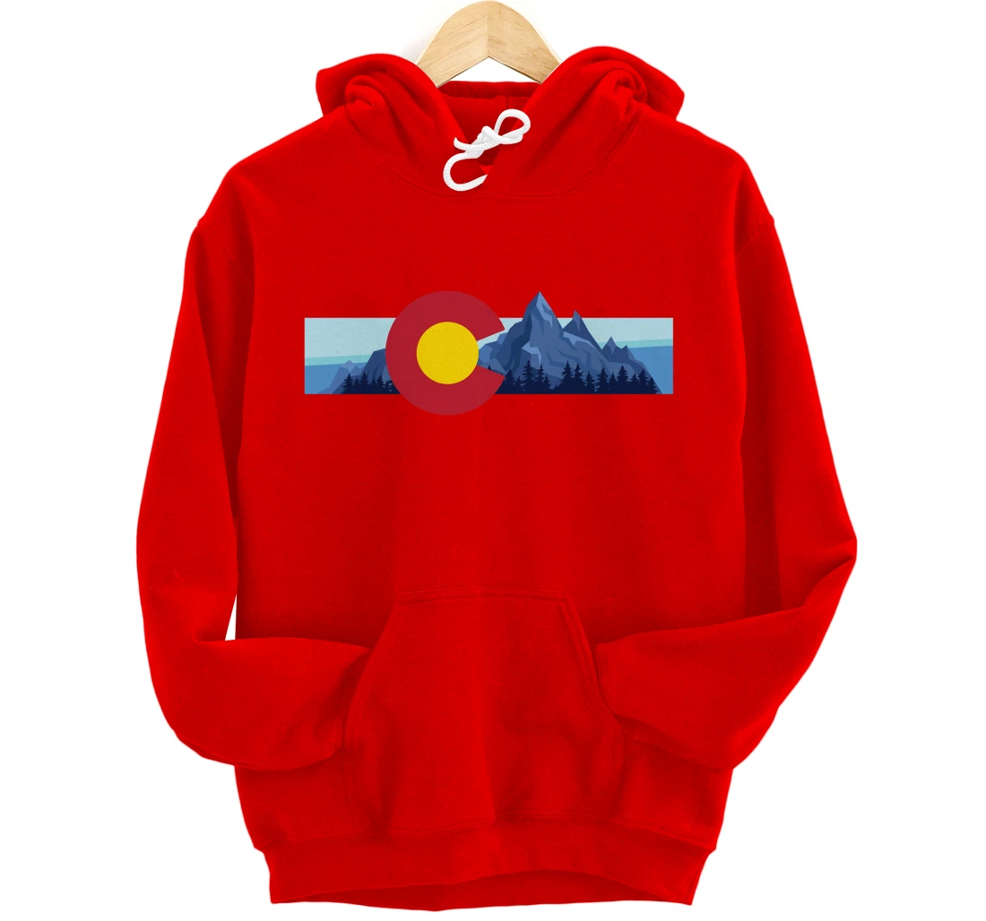 Colorado Flag Mountain State USA America Patriot Home Denver Pullover Hoodie