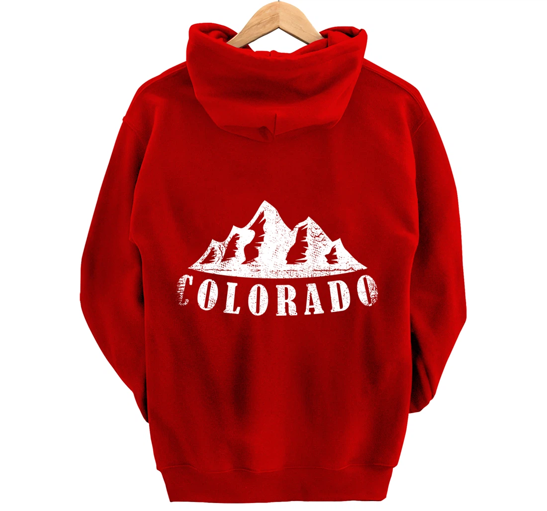 Colorado Mountains - USA America Mountain State Patriot Home Pullover Hoodie