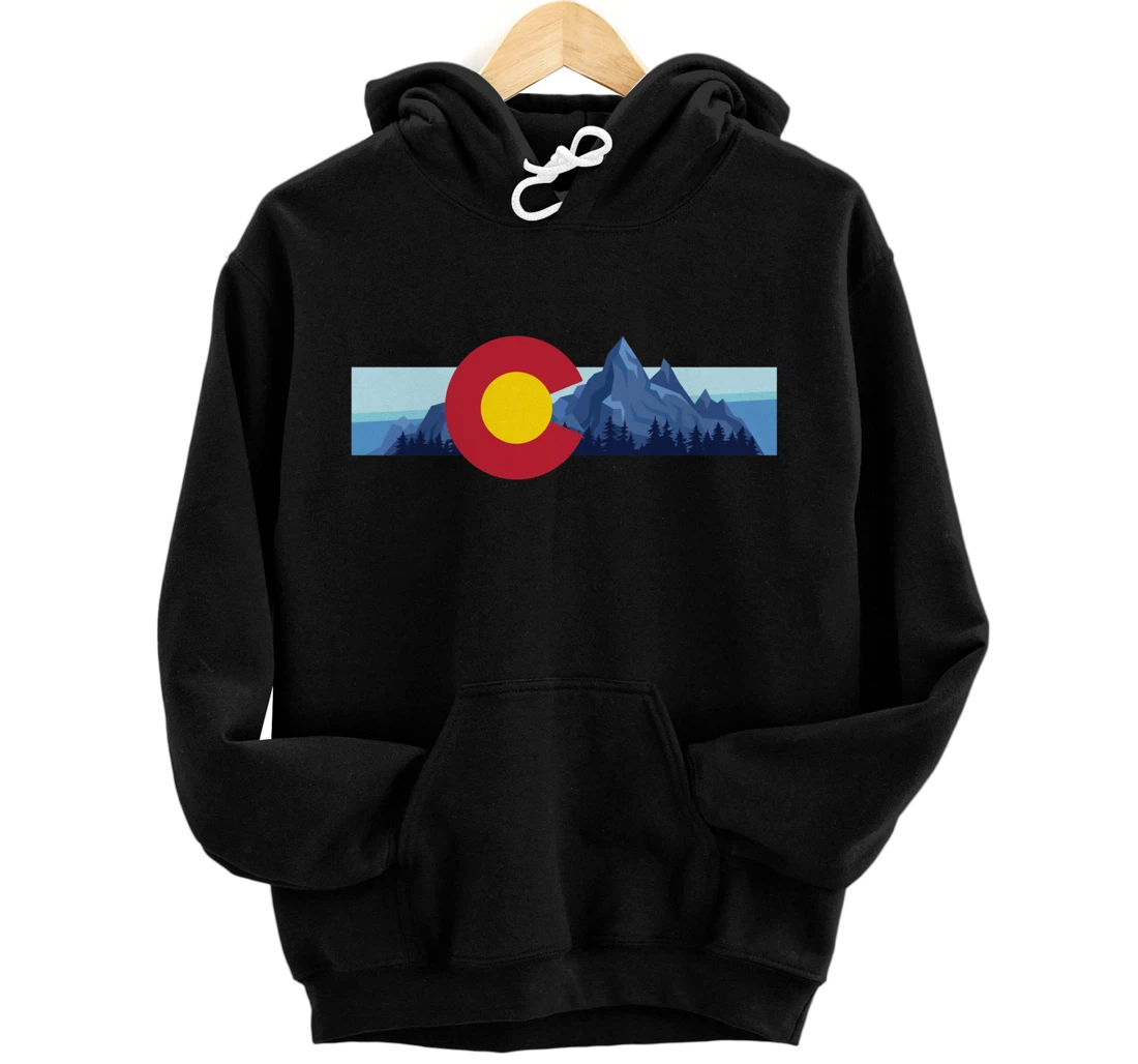 Colorado Flag Mountain State USA America Patriot Home Denver Pullover Hoodie