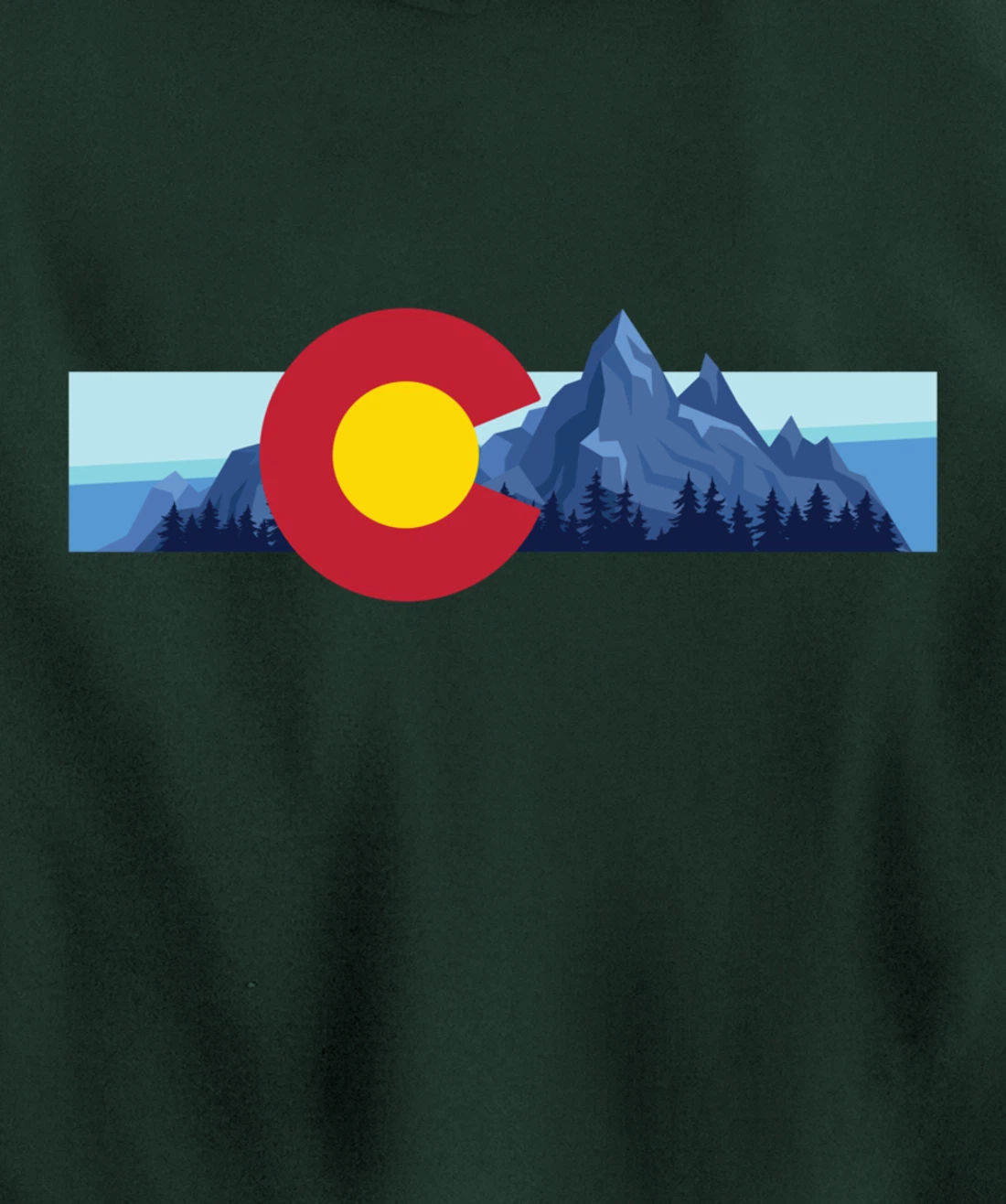 Colorado Flag Mountain State USA America Patriot Home Denver Pullover Hoodie