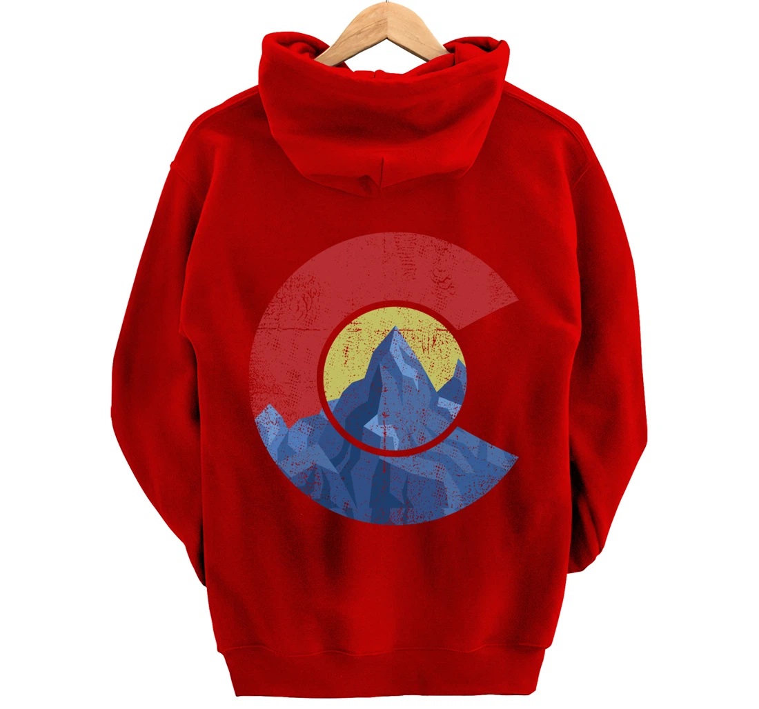 Colorado Flag Mountain State USA America Patriot Home Denver Pullover Hoodie