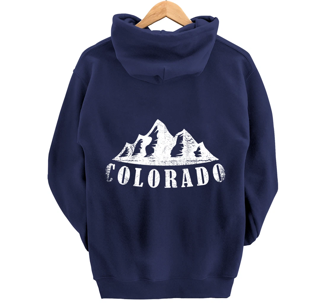 Colorado Mountains - USA America Mountain State Patriot Home Pullover Hoodie