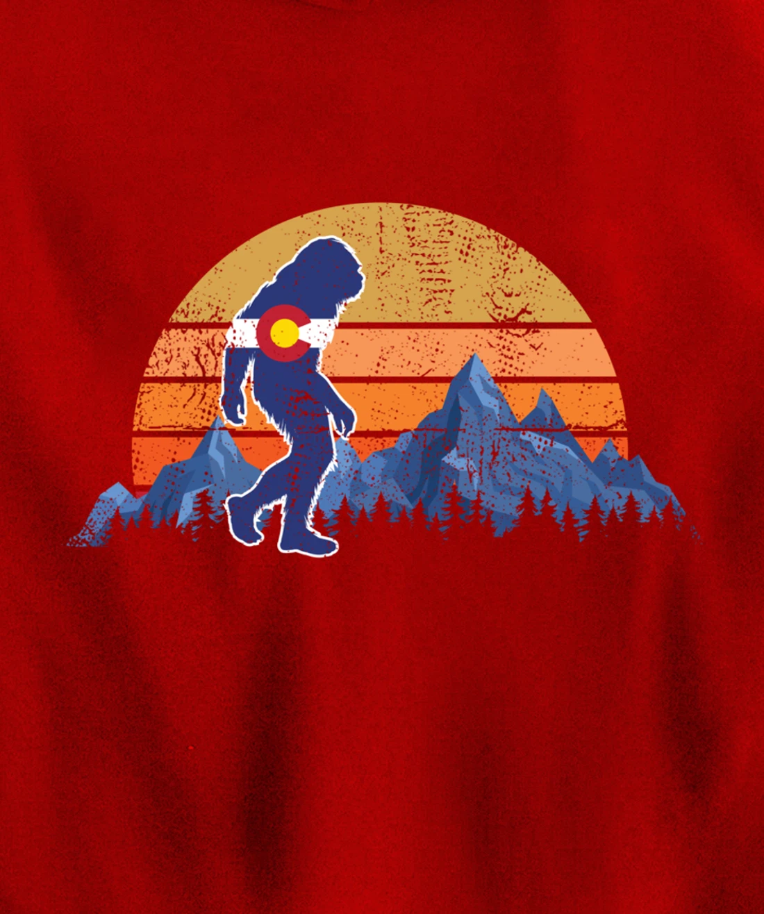 Colorado Flag Mountain State USA America Patriot Home Denver Pullover Hoodie