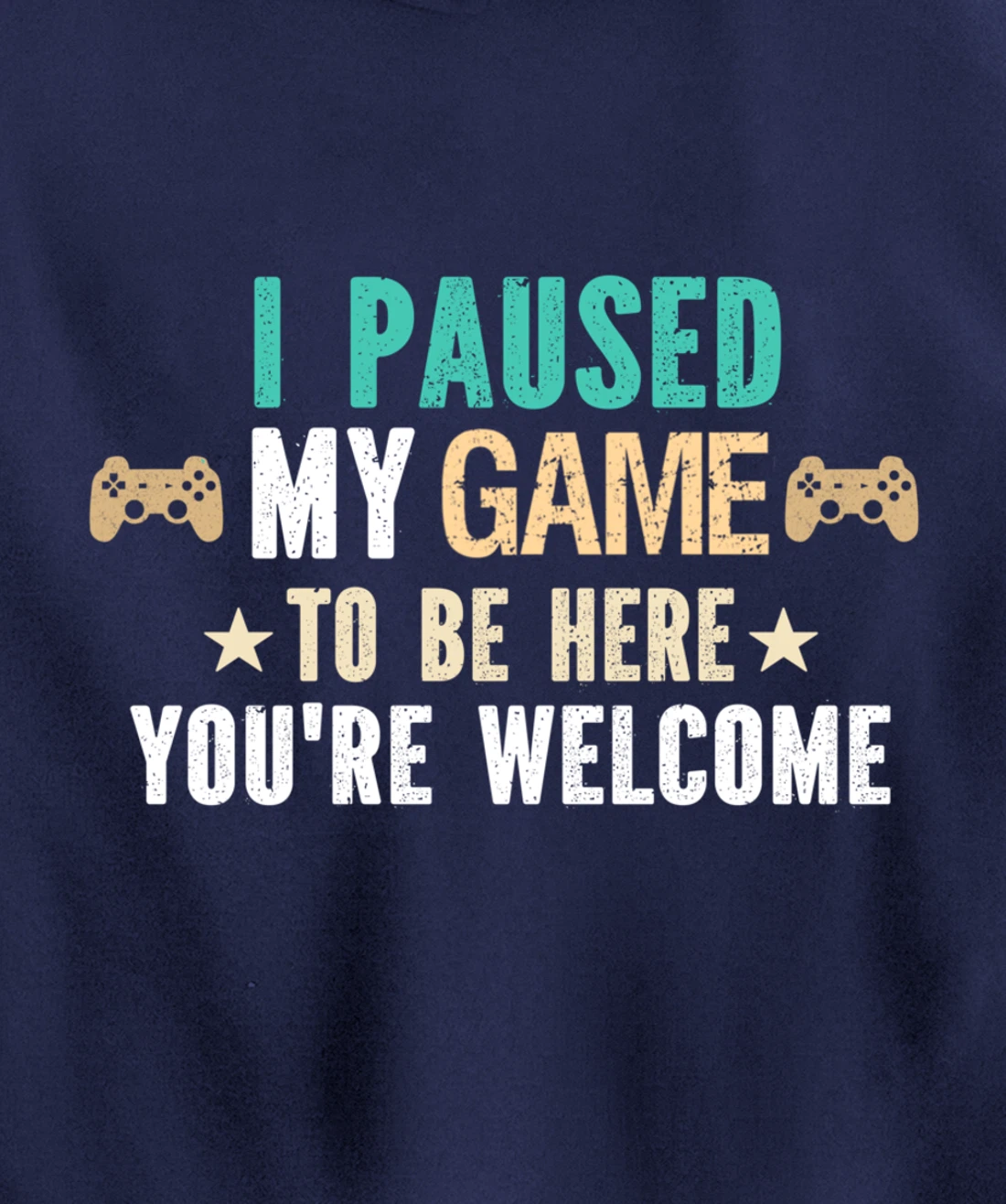 I Paused My Game To Be Here You Are Welcome - Funny Gamer Pullover Hoodie