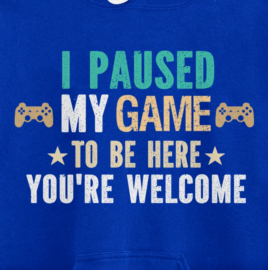 I Paused My Game To Be Here You Are Welcome - Funny Gamer Pullover Hoodie