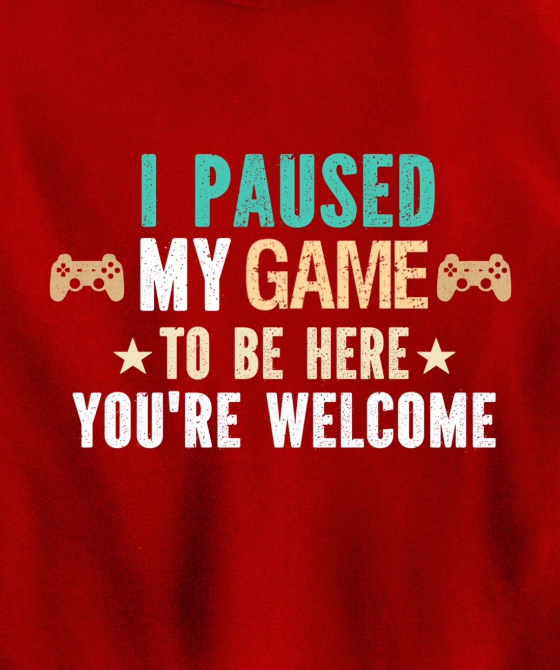 I Paused My Game To Be Here You Are Welcome - Funny Gamer Pullover Hoodie