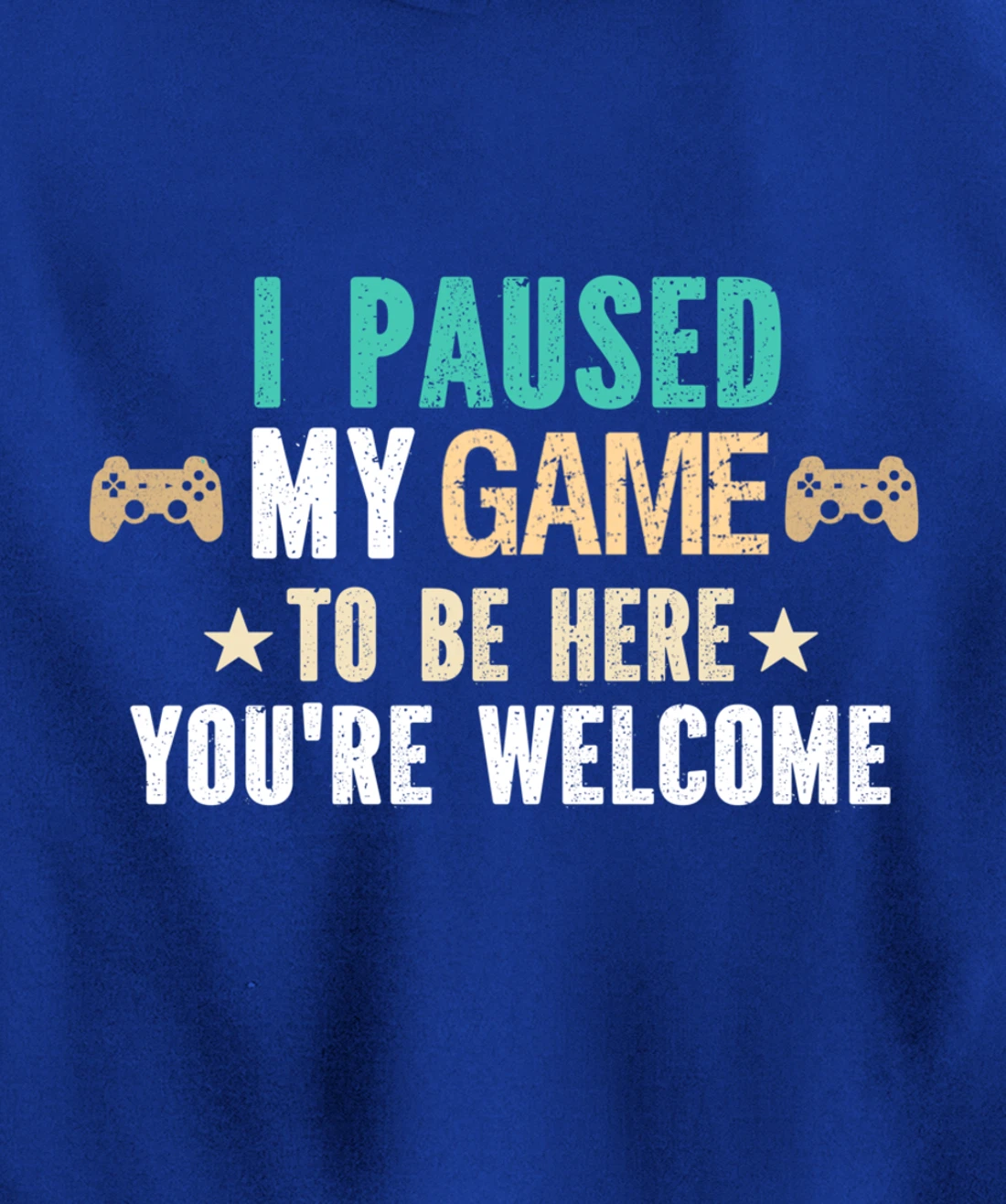 I Paused My Game To Be Here You Are Welcome - Funny Gamer Pullover Hoodie