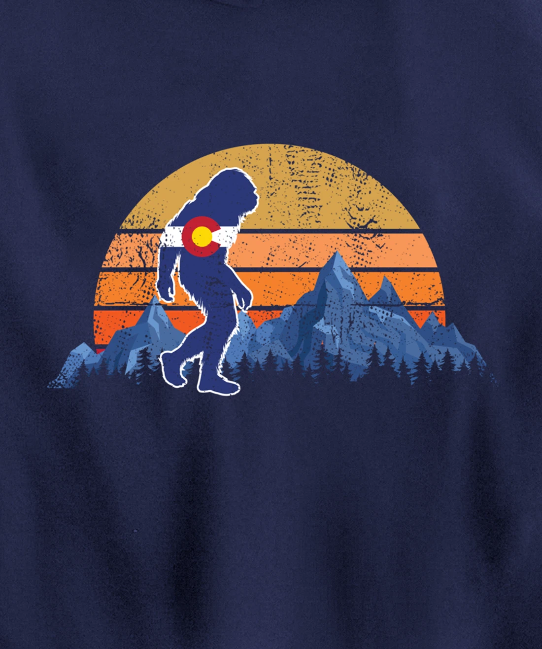 Colorado Flag Mountain State USA America Patriot Home Denver Pullover Hoodie