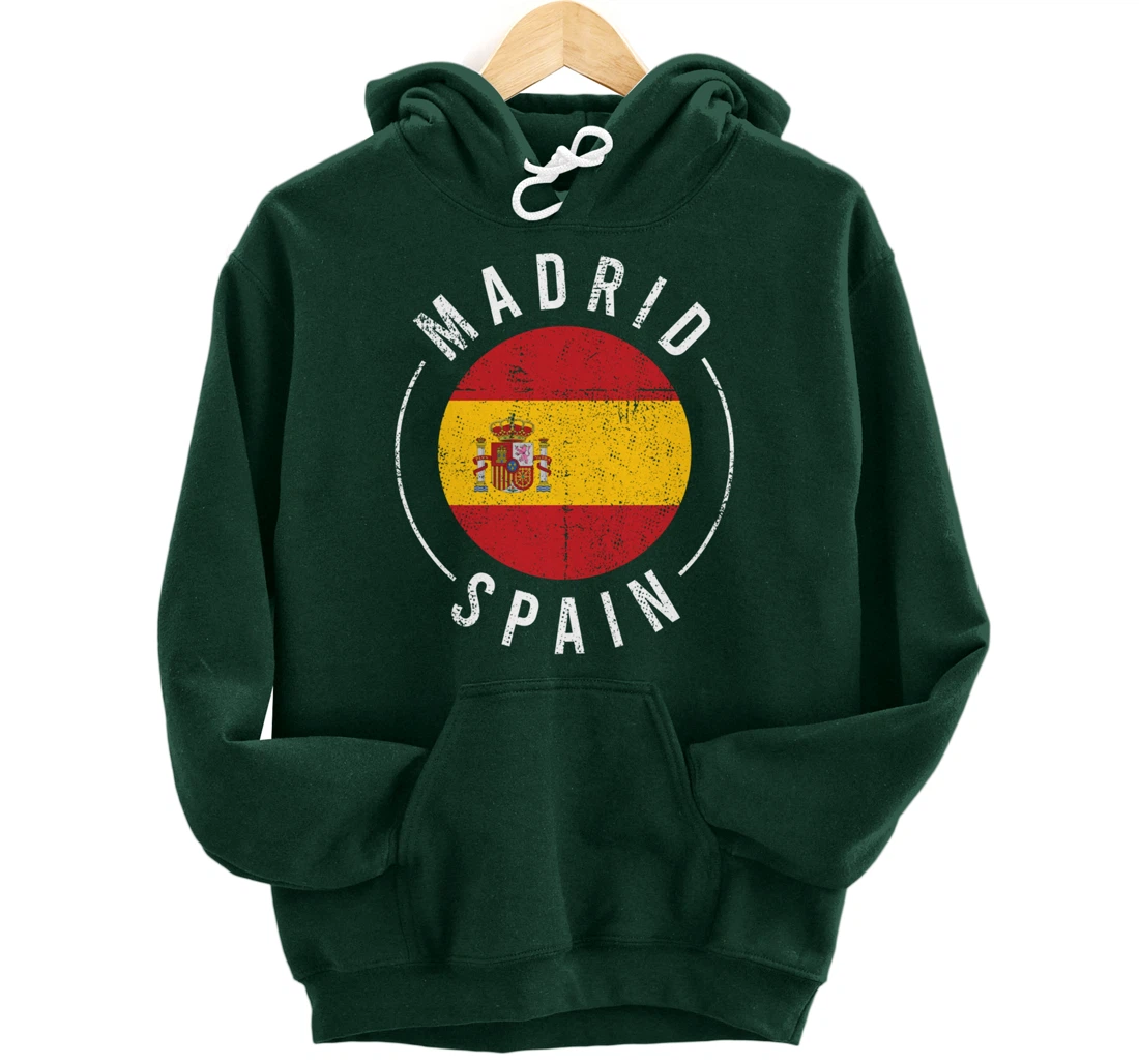 Madrid Spain - Spanish Heritage Europe Roots España Pullover Hoodie