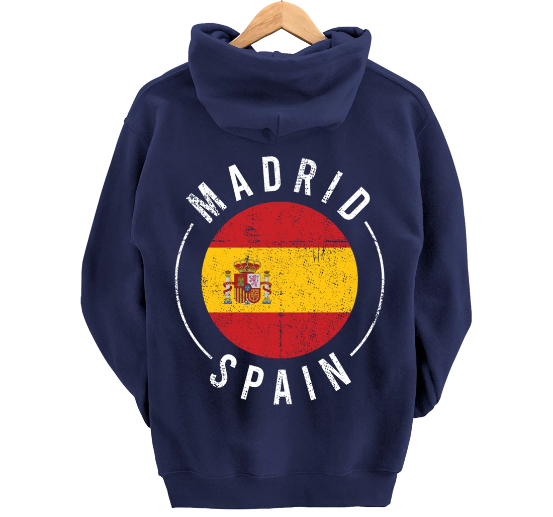 Madrid Spain - Spanish Heritage Europe Roots España Pullover Hoodie