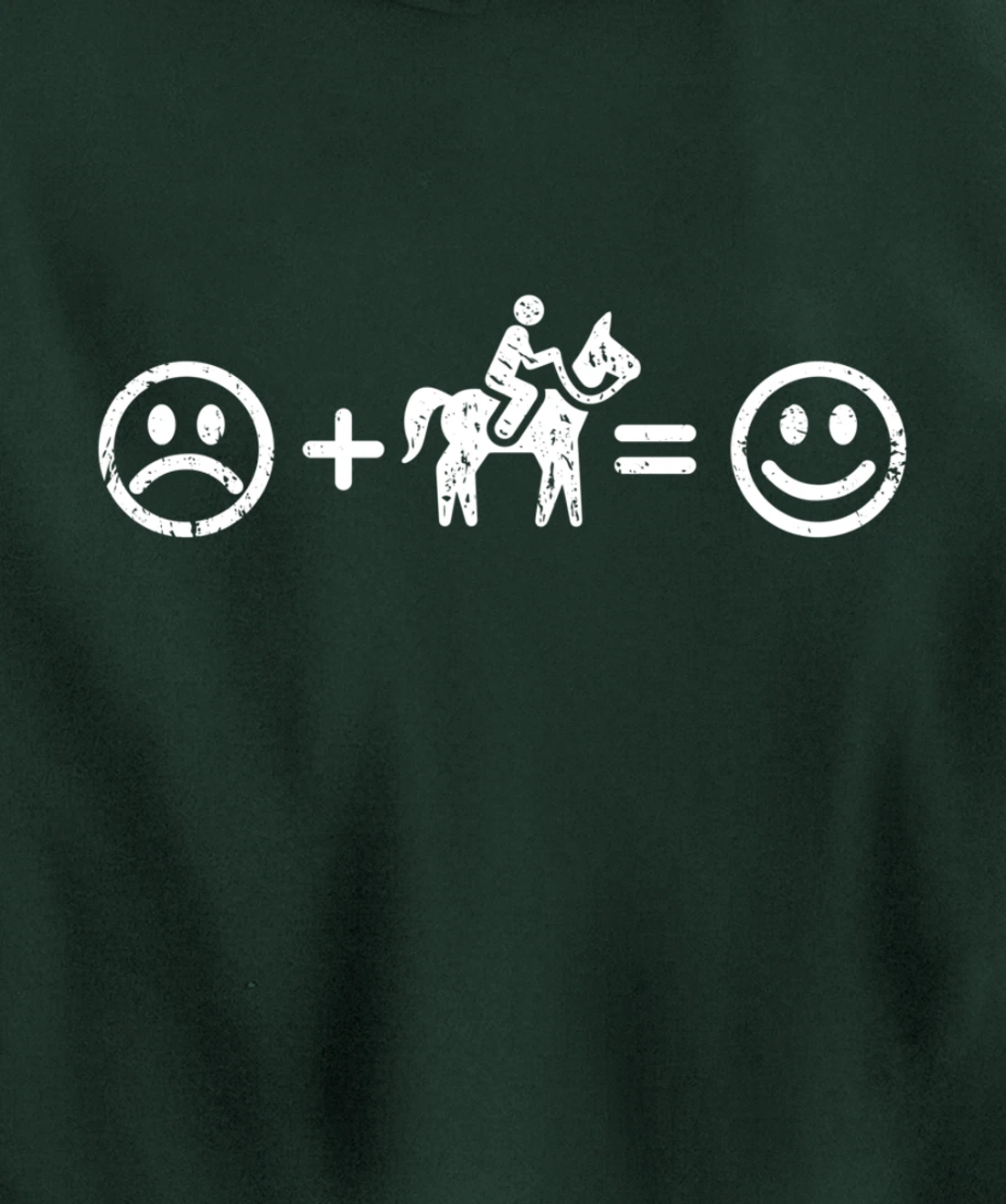 Horse-back Riding Makes Happy Equestrian Gift Horse Lover Pullover Hoodie