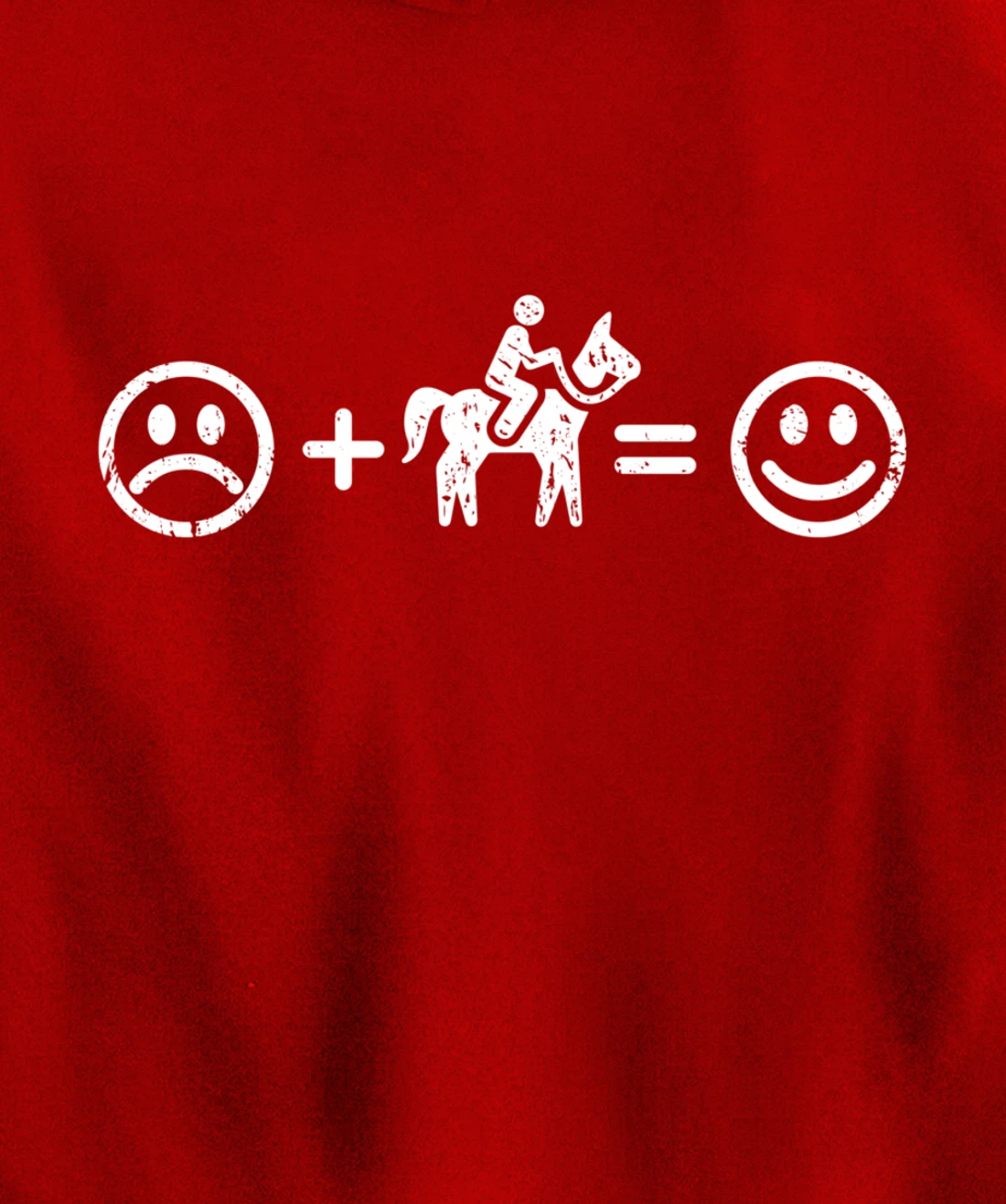 Horse-back Riding Makes Happy Equestrian Gift Horse Lover Pullover Hoodie