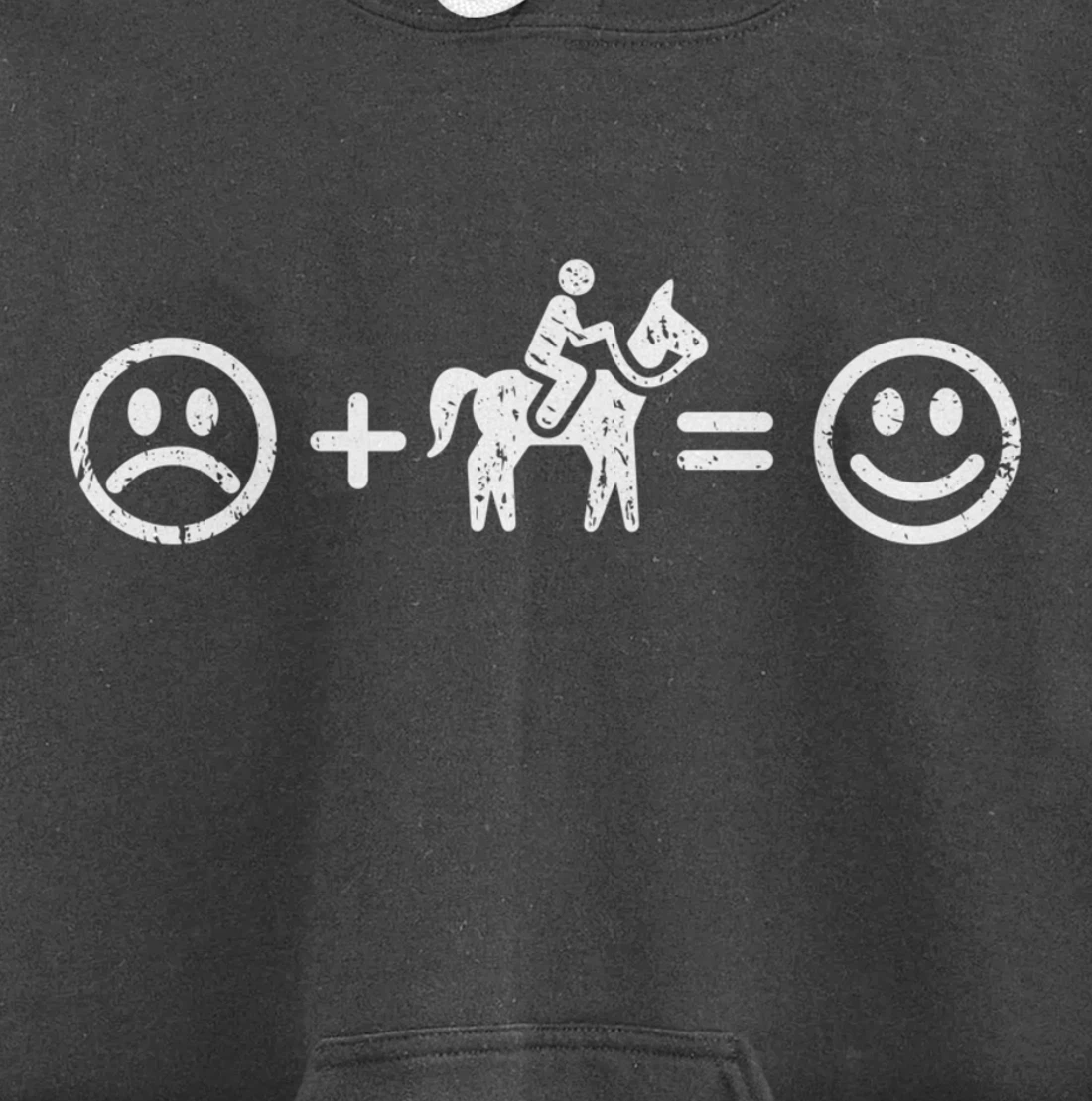 Horse-back Riding Makes Happy Equestrian Gift Horse Lover Pullover Hoodie