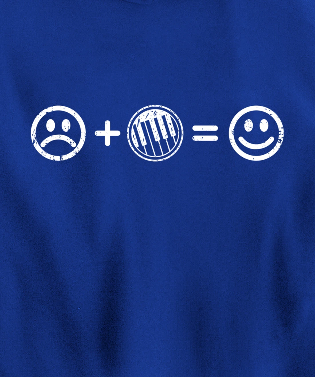 Keyboard Music Makes Happy Gift Keyboard Player Lover Fan Pullover Hoodie