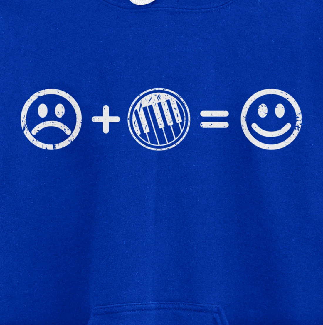 Keyboard Music Makes Happy Gift Keyboard Player Lover Fan Pullover Hoodie