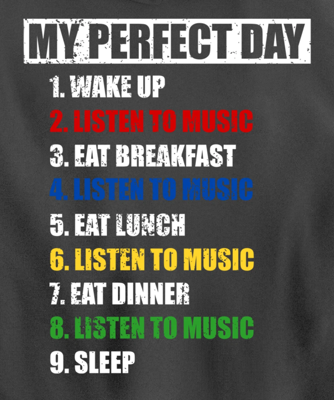 Fun My Perfect Day Women Who Love To Listen To Music & Tunes Pullover Hoodie