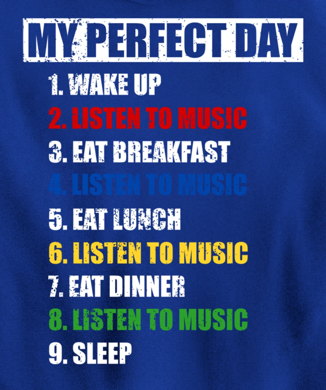 Fun My Perfect Day Women Who Love To Listen To Music & Tunes Pullover Hoodie