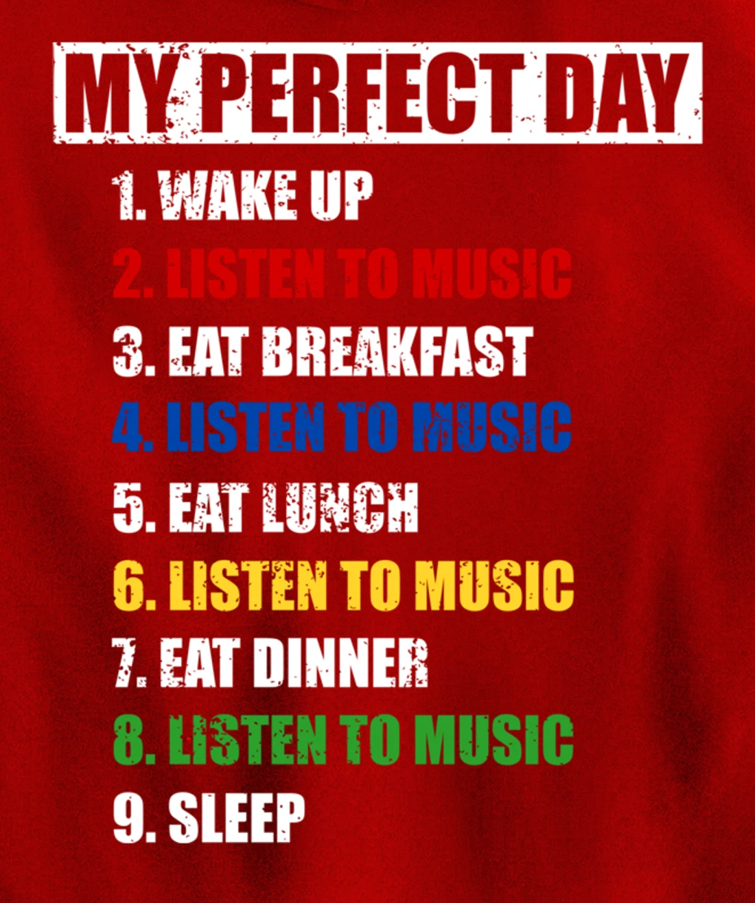 Fun My Perfect Day Women Who Love To Listen To Music & Tunes Pullover Hoodie