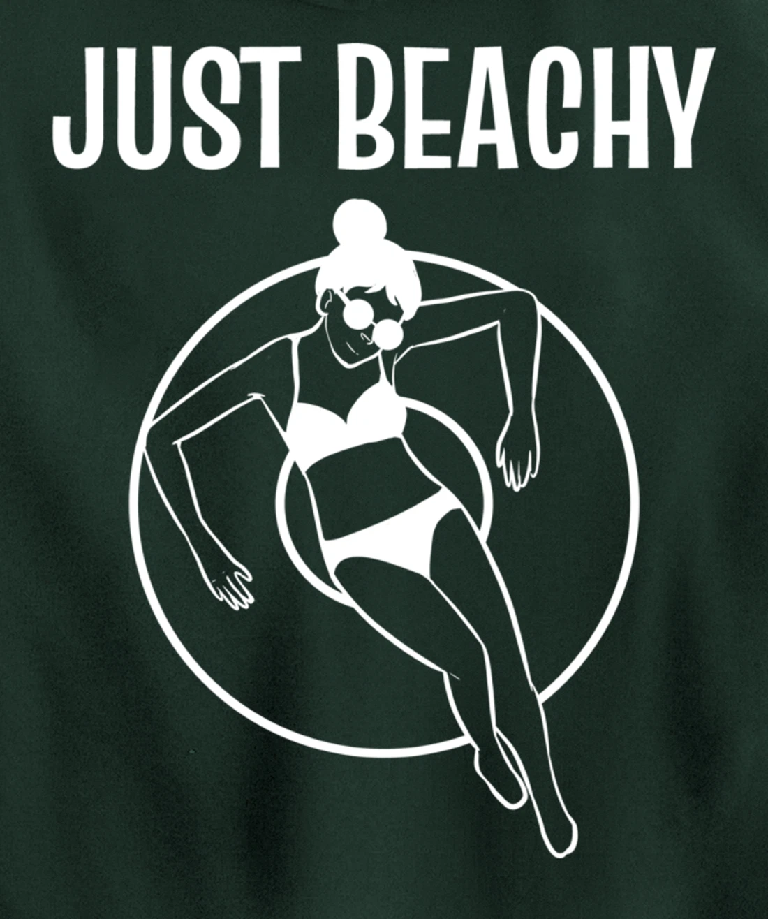 Just Beachy Easy Going Person Pullover Hoodie