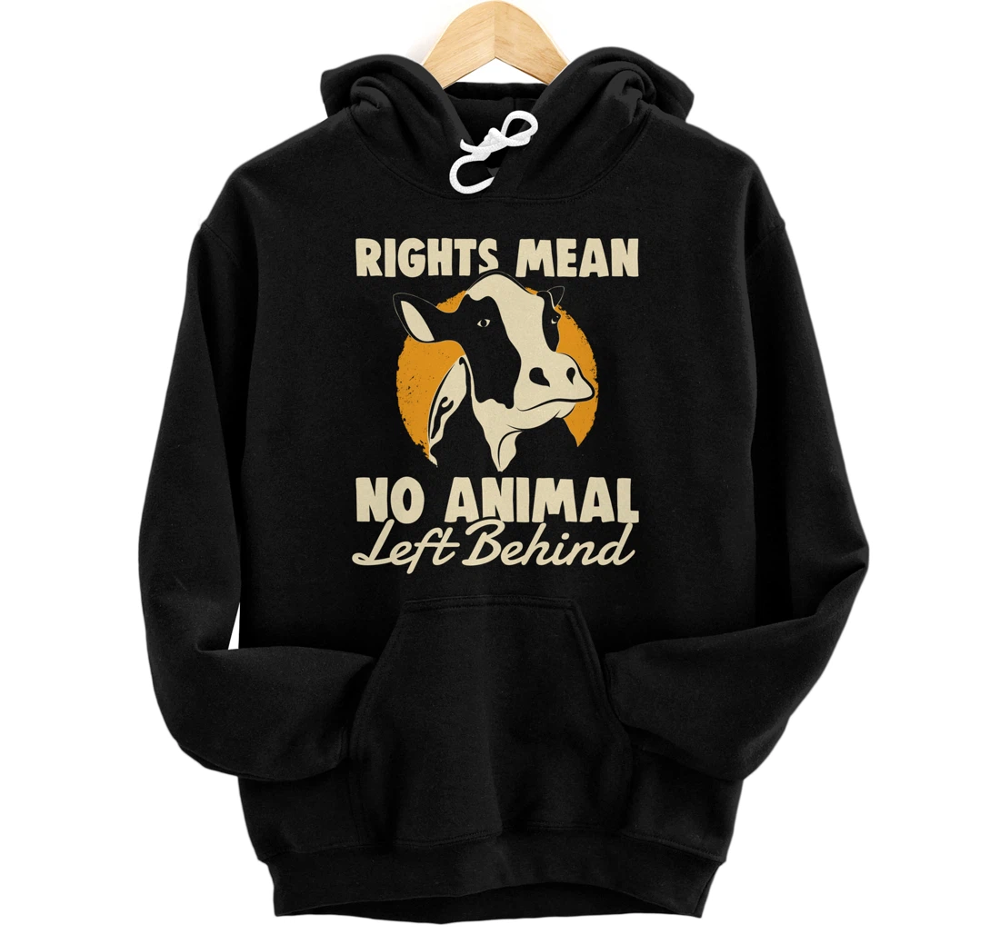 Support Animal Liberation Rights Vegan Activism Rescue Pets Pullover Hoodie
