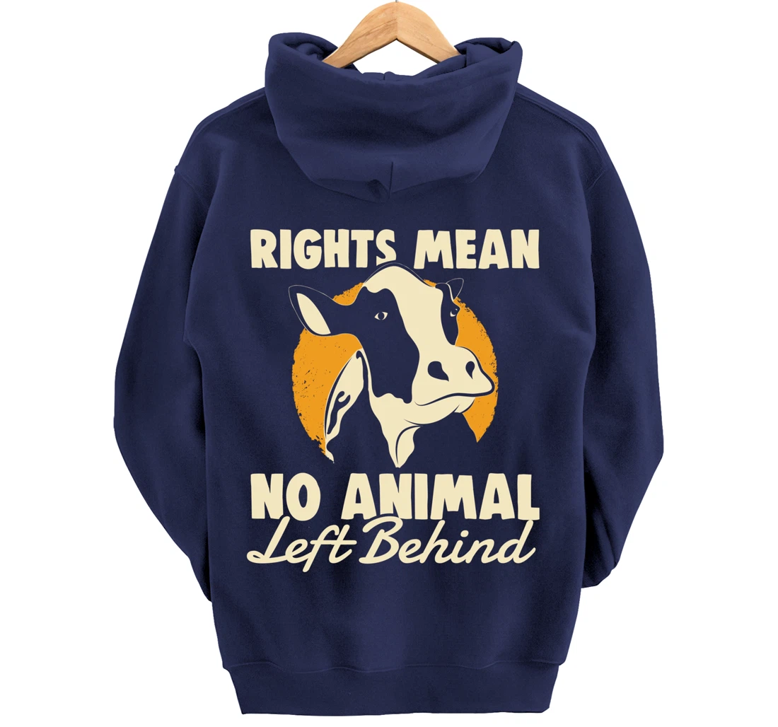 Support Animal Liberation Rights Vegan Activism Rescue Pets Pullover Hoodie