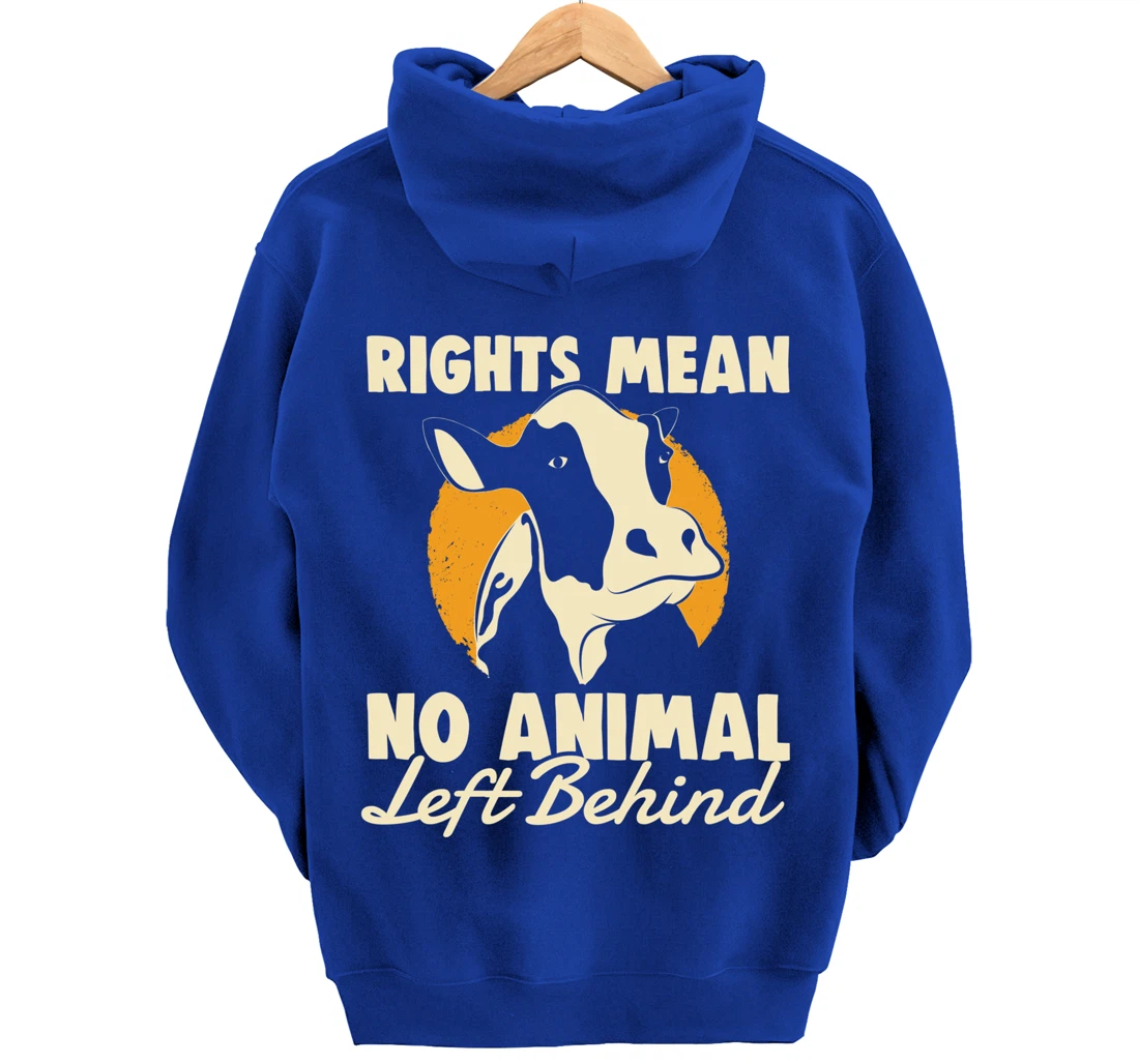 Support Animal Liberation Rights Vegan Activism Rescue Pets Pullover Hoodie