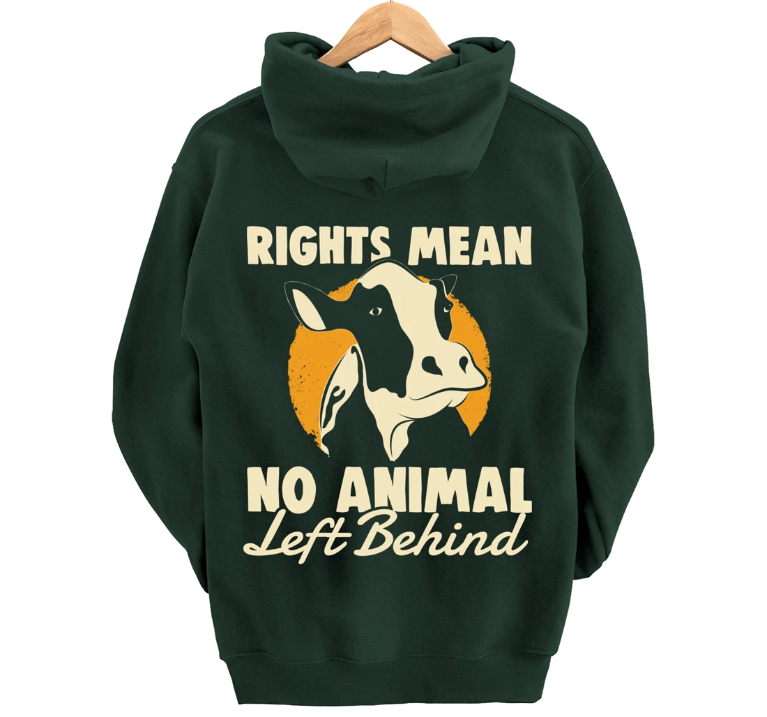 Support Animal Liberation Rights Vegan Activism Rescue Pets Pullover Hoodie