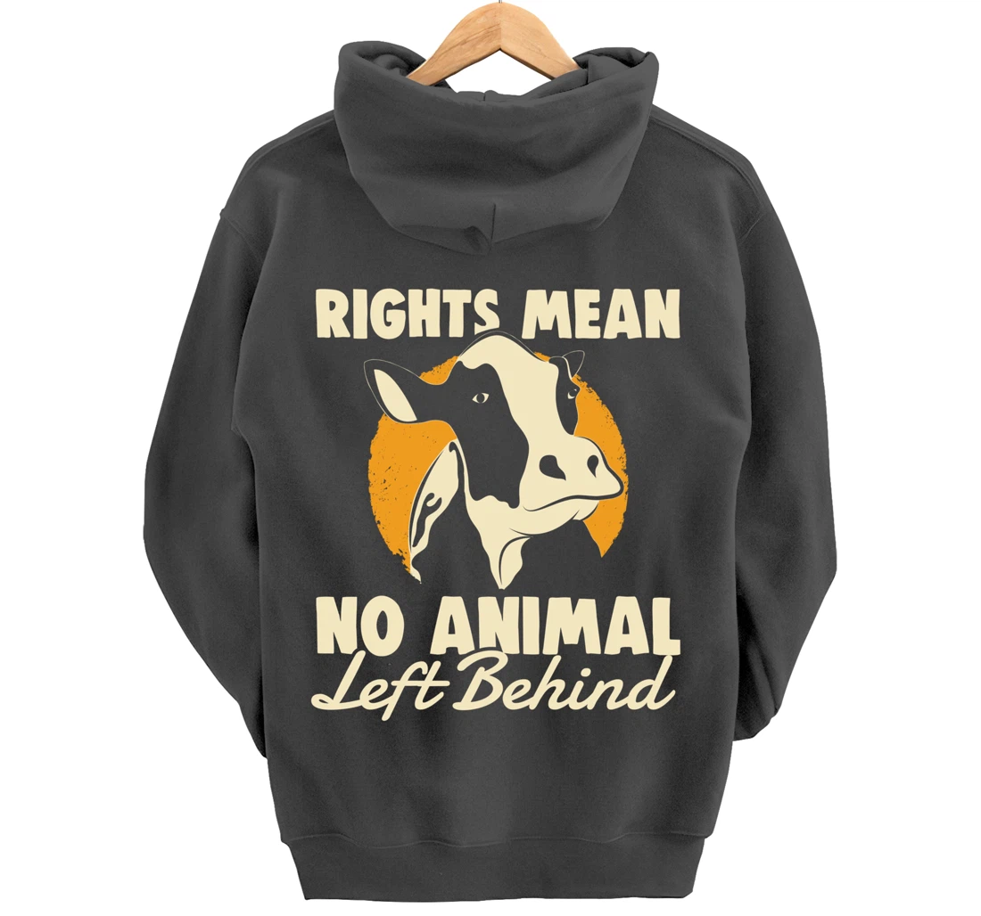 Support Animal Liberation Rights Vegan Activism Rescue Pets Pullover Hoodie