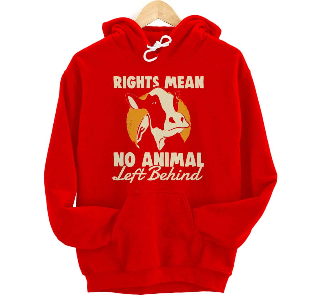 Support Animal Liberation Rights Vegan Activism Rescue Pets Pullover Hoodie