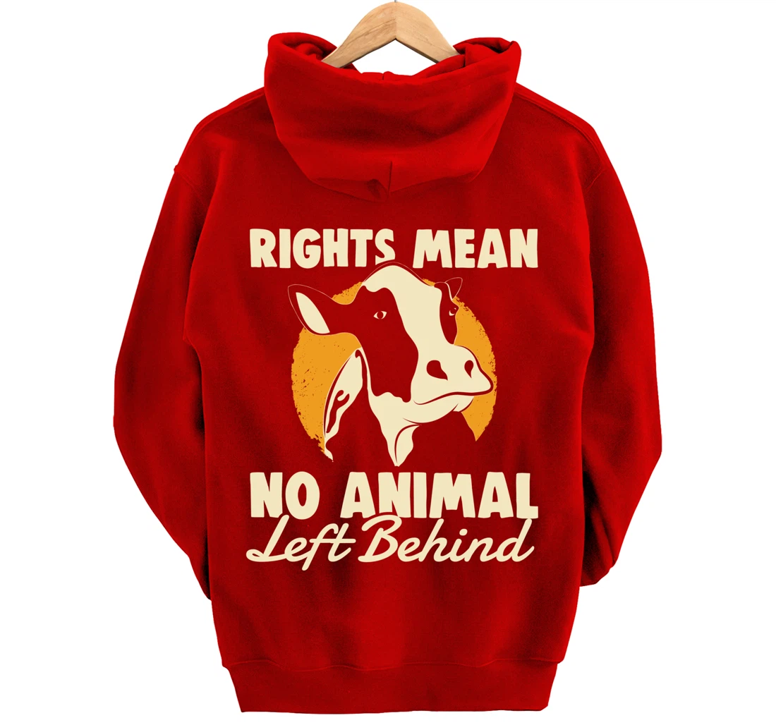 Support Animal Liberation Rights Vegan Activism Rescue Pets Pullover Hoodie