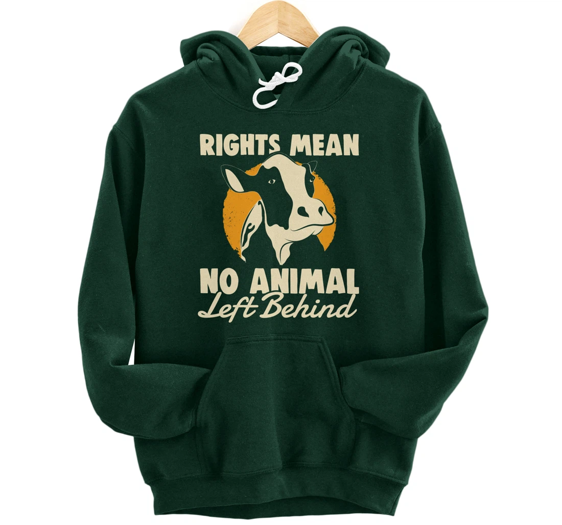 Support Animal Liberation Rights Vegan Activism Rescue Pets Pullover Hoodie