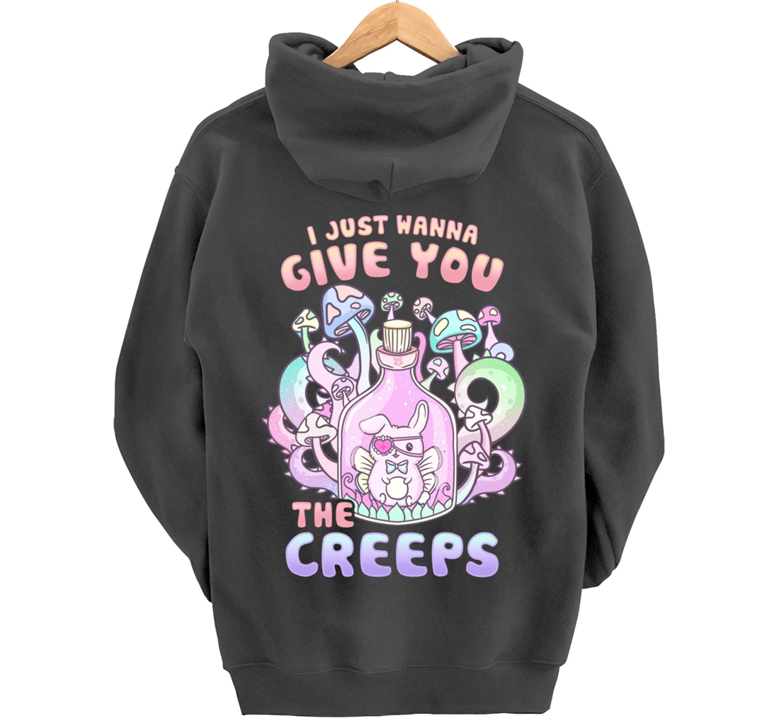 I Just Wanna Give You The Creeps I Pastel Goth Occult Pullover Hoodie