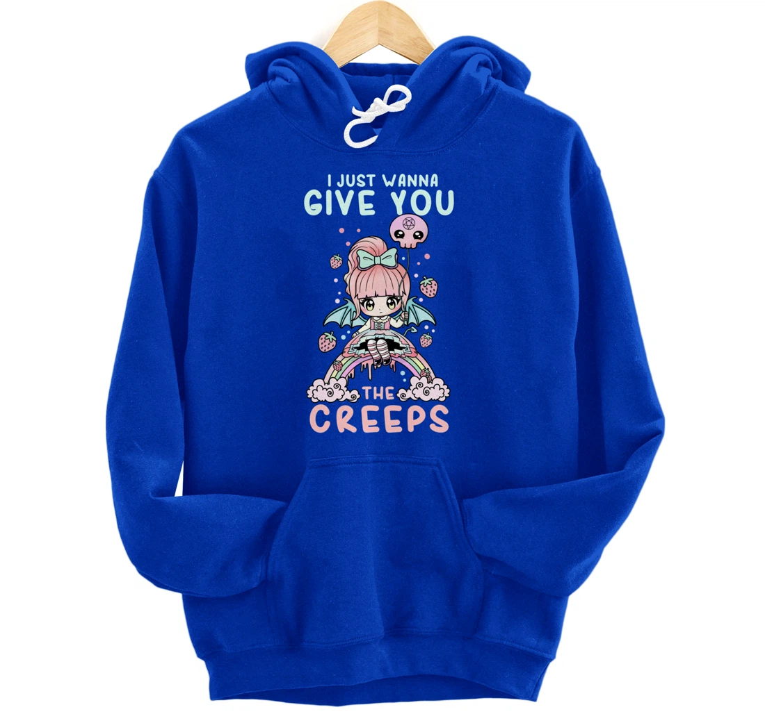 I Just Wanna Give You The Creeps I Soft Grunge Witch Girl Pullover Hoodie