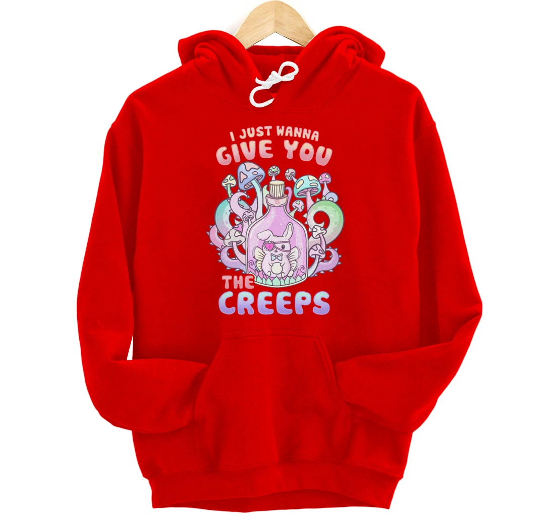 I Just Wanna Give You The Creeps I Pastel Goth Occult Pullover Hoodie