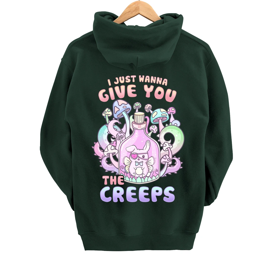 I Just Wanna Give You The Creeps I Pastel Goth Occult Pullover Hoodie