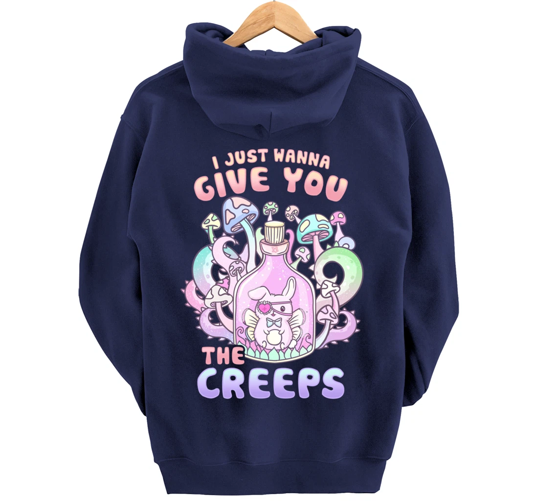 I Just Wanna Give You The Creeps I Pastel Goth Occult Pullover Hoodie