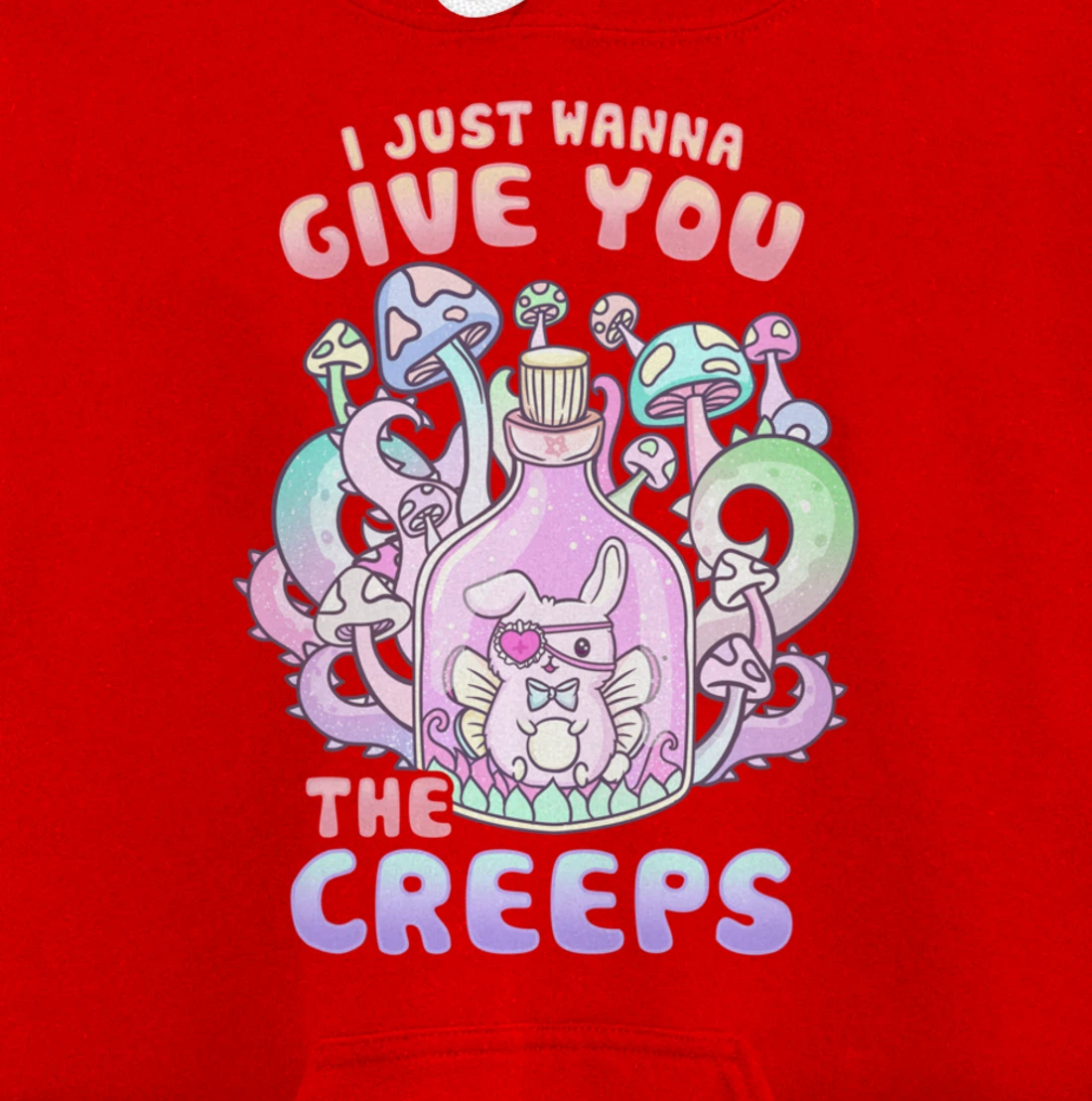 I Just Wanna Give You The Creeps I Pastel Goth Occult Pullover Hoodie