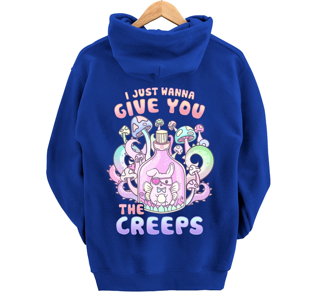 I Just Wanna Give You The Creeps I Pastel Goth Occult Pullover Hoodie