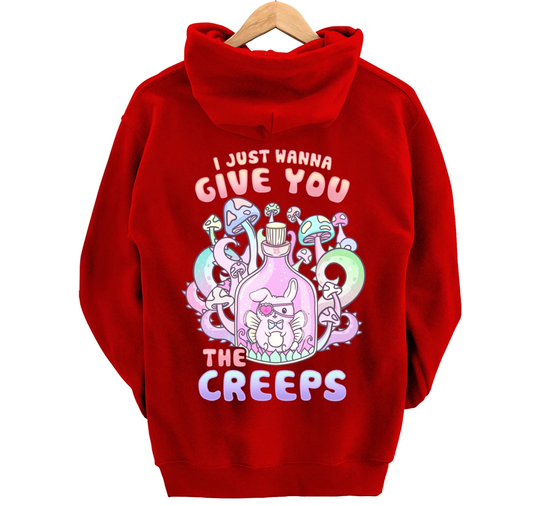 I Just Wanna Give You The Creeps I Pastel Goth Occult Pullover Hoodie